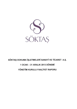 SO KTAŞ - Soktas Tekstil AS