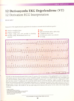 12 Derivasyonlu EKG Değerlendirme (VT)
