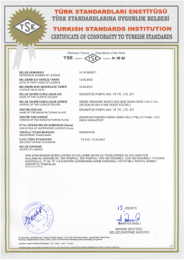 TÜRK sTANDARDLARı ENsTiTüsü_ TURK sTANDARDLARINA