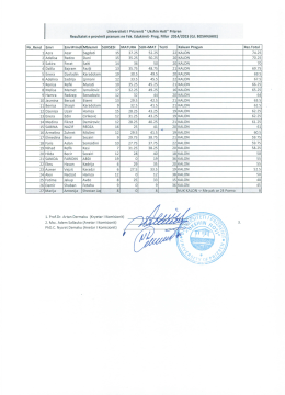 Programi Fillor - Universiteti i Prizrenit