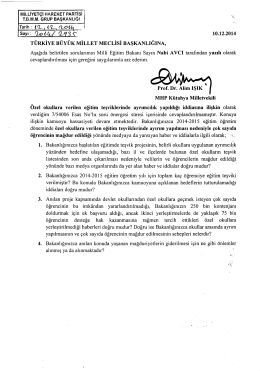 sayı: %zqz/ qu ğj 10.12.2014 - T&uuml;rkiye B&uuml;y&uuml;k Millet Meclisi