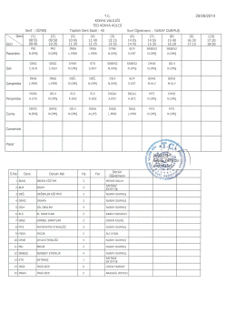 KONYA vALİLİĞİ TED KONYA KOLEJİ 29/09/2014