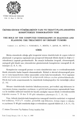 Tam Metin (PDF) - Turkish Journal of Urology