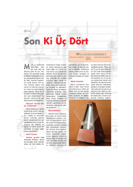 Son Ki Üç Dört - Abdurrahman Tarikci