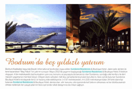 Bodrum Kadıkales&icirc; koyunda Bozatlı International tarafından inşaa