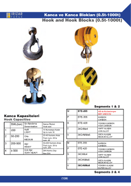 Kanca ve Kanca Blokları (0.5t
