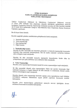 T&Uuml;RK-MAKEDON _ kARA ULAŞTIRMASI KARMA KOMısYON