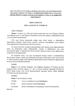 AiLB vB sostL POLİTİKALAR BAKANLiĞi İLE