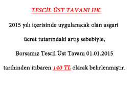 TESCİL &Uuml;ST TA VANI HK.