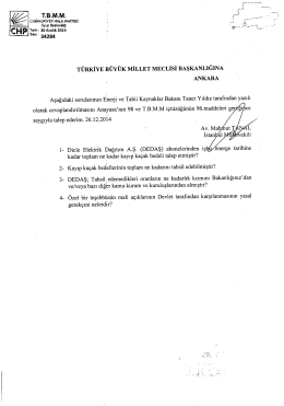 türkiye büyük millet meclisi başkanlığına ankara