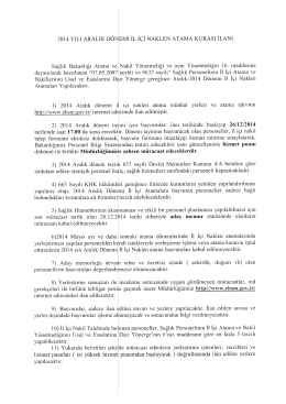 2014 yılı aralık d&ouml;n