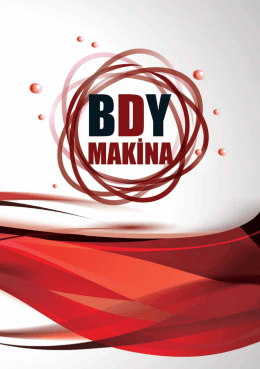 Katalog - BDY Makina