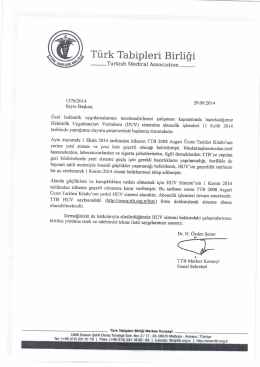 Hekimlik Uygulamaları Veri Tabanına İlişkin Yazıya Ulaşmak İçin