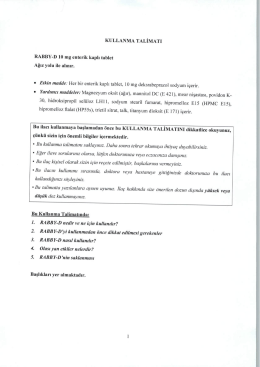 Rabby-D10 mg Enterik Kaplı Tablet KT