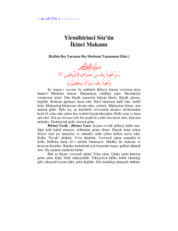 Yirmi İkinci Söz, İkinci Makam, Sözler, Said Nursi, Şahdamar Yayınları