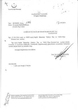 Zorunlu İlaç Listesi