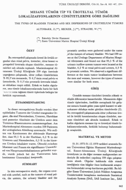 T&Uuml;RK &uuml;RoLoJi DERGİSİ. cııtzıs. sat-te ıı-ı m. ısı-ı-I