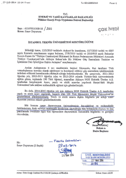 T.C. - İstanbul Teknik &Uuml;niversitesi