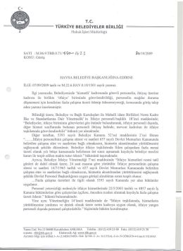 T.C. - T&uuml;rkiye Belediyeler Birliği