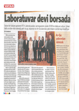 rta laboratuvarları halka arz r&ouml;portajı