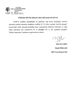 t&uuml;rkiye b&uuml;y&uuml;k millet meclisi başkanlığına