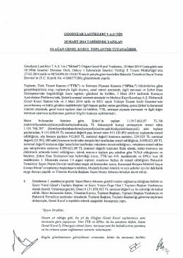 GooDYEAR LASTİKLERİ Tasarım zs MART 2014 TARİHİNDE