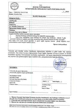 TC Bozok &Uuml;NİVERSİTESİ V M&Uuml;HENDİSLİK