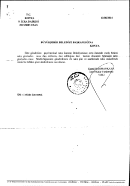 Y 1. &ldquo;İ T.c. a KoNYA 12/08/2014 9. İCRA DAİRESİ zoısfssss EsAs