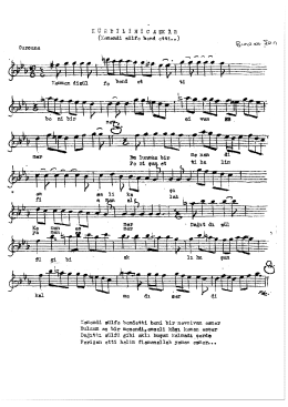 1,: &Uuml; R n İ L İ H İ c .4 zK 1. R (Kemenai z&uuml;ıfe bana ettin)