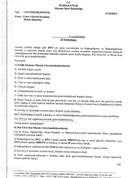 2015 yılı umre g&ouml;revli talimatı i&ccedil;in l&uuml;tfen tıklayın&hellip;