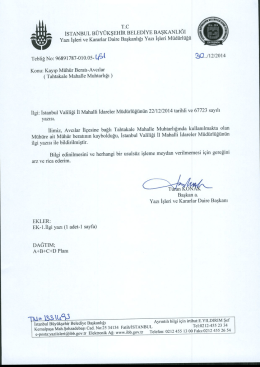 Tebliğ No-451 - İstanbul B&uuml;y&uuml;kşehir Belediyesi