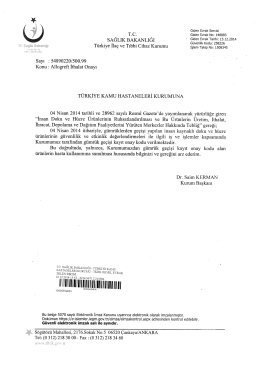 A&ccedil; - T&uuml;rkiye Kamu Hastaneleri Kurumu