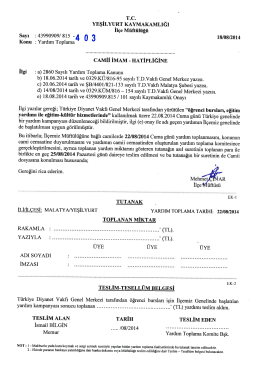 yeşilyu_rt kaymakamlığı - Yeşilyurt İlçe Müftülüğü