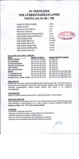 Etiket &Ouml;rneği - Markka Genetik