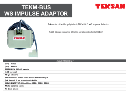 tekm-bus ws ımpulse adaptor