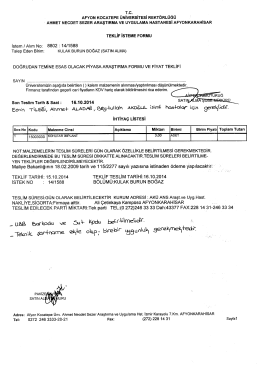 14/1588 nolu istek ans araşt ve uyg hastanesi k.b.b bölümünde