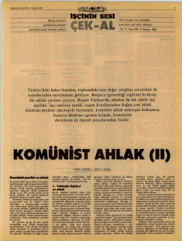 Kom&uuml;nist Ahlak II