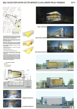 Şişli Halide Edip Adıvar Kültür Merkezi Mimari Proje Yarışması, 2011