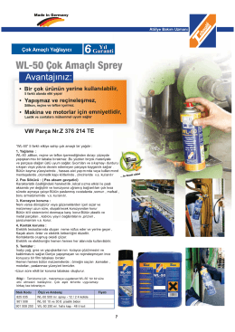 WL-50 &ccedil;ok Ama&ccedil;lı Sprey x