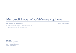 Microsoft Hyper-V vs VMware vSphere