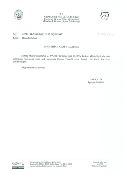 TC. _. ., İ - Eskişehir Ticaret Odası