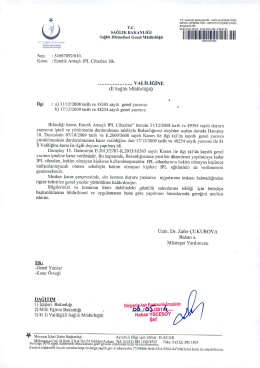 &yuml;&thorn;2014-05-06 (1) - Sağlık Hizmetleri Genel M&uuml;d&uuml;rl&uuml;ğ&uuml;