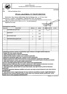 T.c sAGLıK BAKANLIĞI vAN B&Ouml;LGE EGITIM vB ARAŞTIRMA