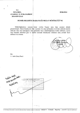T.c. İSTANBUL ANADOLU 22. İCRA DAİRESİ 2014/4559 EsAs