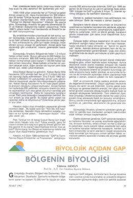 B&ouml;lgenin Biyolojisi