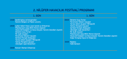 2. nil&uuml;fer havacılık festivali programı