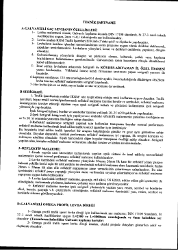 Teknik Şartname