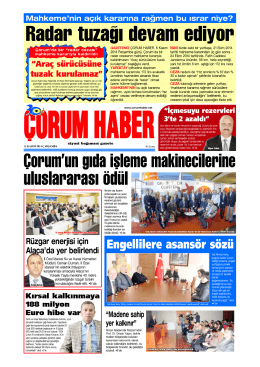 Radar tuzağı devam ediyor
