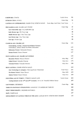 PRE-CLASSICAL AGE / KLASİK &ccedil;AĞ &Ouml;NCESİ