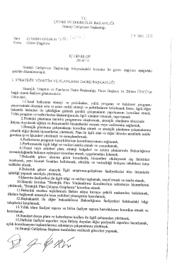 2014/2 İ&ccedil; Genelge (SGB Başkanlığı)